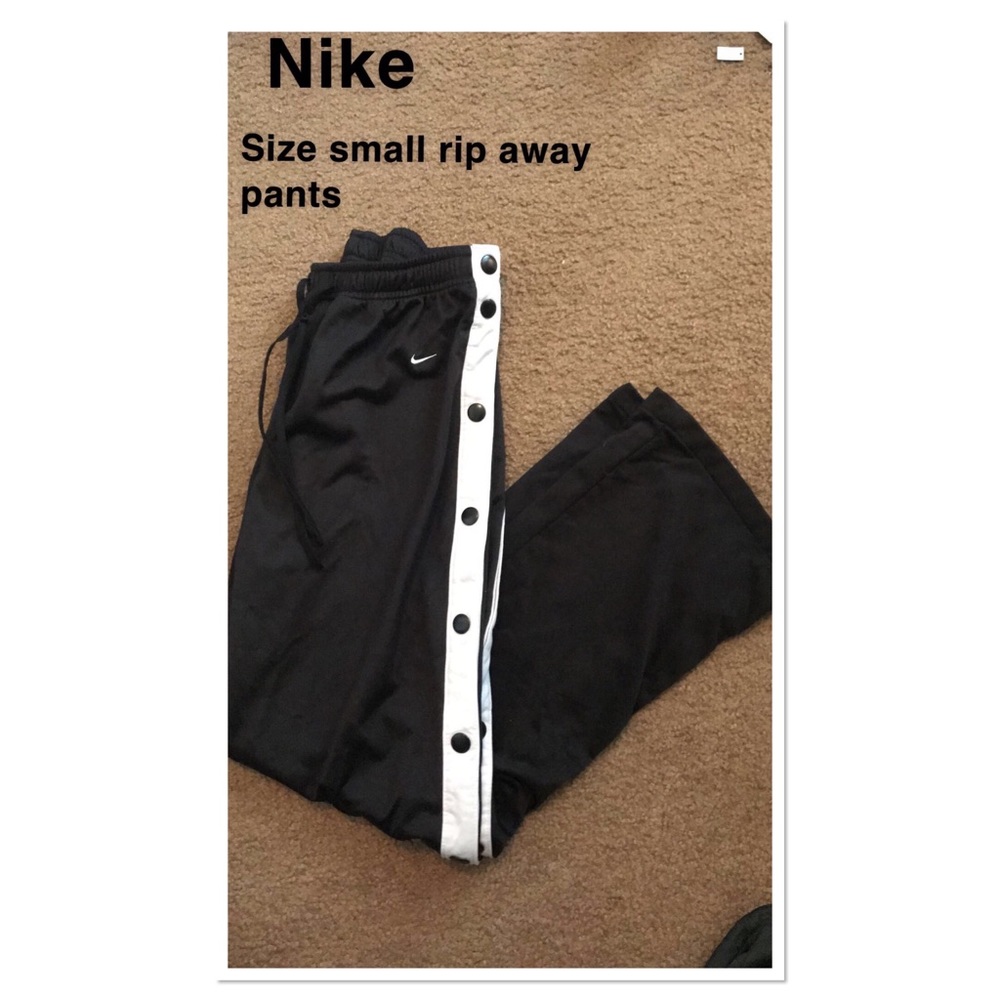 Nike rip away pants
